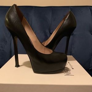 YSL black pumps